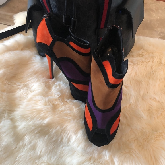 ALBA Multicolored Platform Heels - Picture 2 of 2